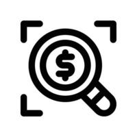 search icon. line icon for your website, mobile, presentation, and logo design. vector