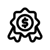 guarantee icon. line icon for your website, mobile, presentation, and logo design. vector