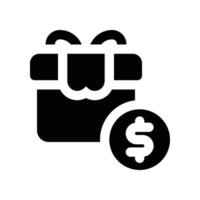 reward icon. glyph icon for your website, mobile, presentation, and logo design. vector