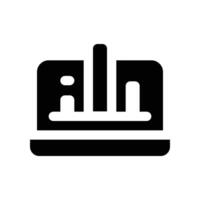 analytics icon. glyph icon for your website, mobile, presentation, and logo design. vector
