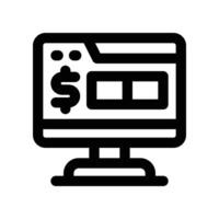platform icon. line icon for your website, mobile, presentation, and logo design. vector