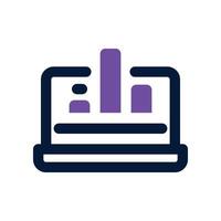 analytics icon. dual tone icon for your website, mobile, presentation, and logo design. vector