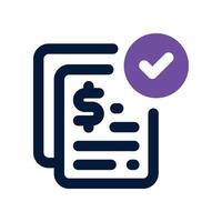 report icon. dual tone icon for your website, mobile, presentation, and logo design. vector