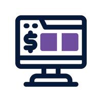 platform icon. dual tone icon for your website, mobile, presentation, and logo design. vector