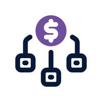 allocation icon. dual tone icon for your website, mobile, presentation, and logo design. vector