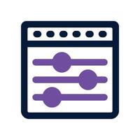 control icon. dual tone icon for your website, mobile, presentation, and logo design. vector