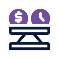 stability icon. dual tone icon for your website, mobile, presentation, and logo design. vector