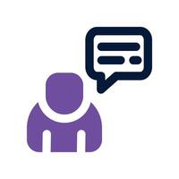 comments icon. dual tone icon for your website, mobile, presentation, and logo design. vector