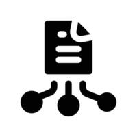 data collection icon. glyph icon for your website, mobile, presentation, and logo design. vector