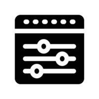 control icon. glyph icon for your website, mobile, presentation, and logo design. vector