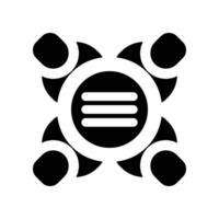 meeting icon. glyph icon for your website, mobile, presentation, and logo design. vector