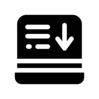 input icon. glyph icon for your website, mobile, presentation, and logo design. vector