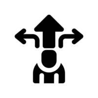 choice icon. glyph icon for your website, mobile, presentation, and logo design. vector