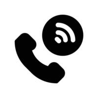 phone call icon. glyph icon for your website, mobile, presentation, and logo design. vector
