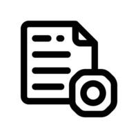 project plan icon. line icon for your website, mobile, presentation, and logo design. vector