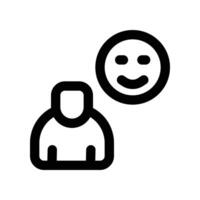good feedback icon. line icon for your website, mobile, presentation, and logo design. vector