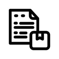 inventory icon. line icon for your website, mobile, presentation, and logo design. vector