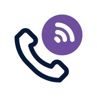 phone call icon. dual tone icon for your website, mobile, presentation, and logo design. vector