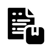 inventory icon. glyph icon for your website, mobile, presentation, and logo design. vector