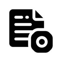 project plan icon. glyph icon for your website, mobile, presentation, and logo design. vector