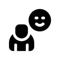 good feedback icon. glyph icon for your website, mobile, presentation, and logo design. vector