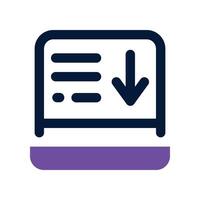 input icon. dual tone icon for your website, mobile, presentation, and logo design. vector
