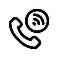phone call icon. line icon for your website, mobile, presentation, and logo design. vector