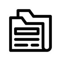 folder icon. line icon for your website, mobile, presentation, and logo design. vector