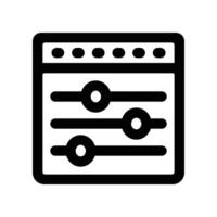 control icon. line icon for your website, mobile, presentation, and logo design. vector