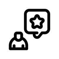 rating icon. line icon for your website, mobile, presentation, and logo design. vector