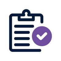 audit icon. dual tone icon for your website, mobile, presentation, and logo design. vector