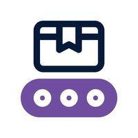 production icon. dual tone icon for your website, mobile, presentation, and logo design. vector