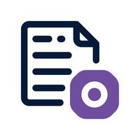 project plan icon. dual tone icon for your website, mobile, presentation, and logo design. vector
