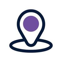 map pointer icon. dual tone icon for your website, mobile, presentation, and logo design. vector