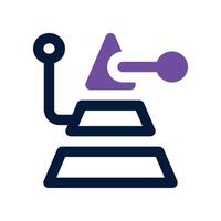 pyramid chart icon. dual tone icon for your website, mobile, presentation, and logo design. vector