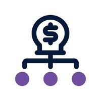 idea icon. dual tone icon for your website, mobile, presentation, and logo design. vector