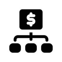 management icon. glyph icon for your website, mobile, presentation, and logo design. vector