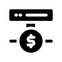 server icon. glyph icon for your website, mobile, presentation, and logo design. vector