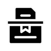 ballot icon. glyph icon for your website, mobile, presentation, and logo design. vector