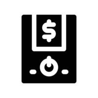 cpu tower icon. glyph icon for your website, mobile, presentation, and logo design. vector