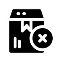 out of stock icon. glyph icon for your website, mobile, presentation, and logo design. vector