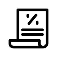 tax form icon. line icon for your website, mobile, presentation, and logo design. vector