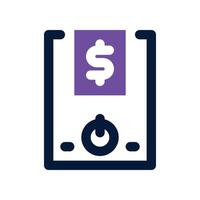 cpu tower icon. dual tone icon for your website, mobile, presentation, and logo design. vector