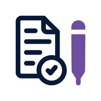 document icon. dual tone icon for your website, mobile, presentation, and logo design. vector