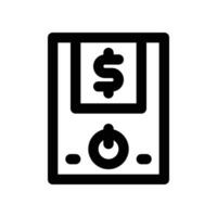 cpu tower icon. line icon for your website, mobile, presentation, and logo design. vector