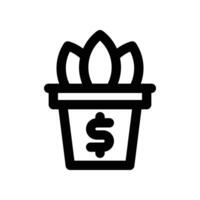plant icon. line icon for your website, mobile, presentation, and logo design. vector