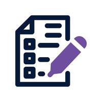 form icon. dual tone icon for your website, mobile, presentation, and logo design. vector