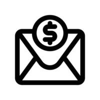 envelope icon. line icon for your website, mobile, presentation, and logo design. vector