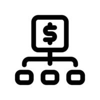 management icon. line icon for your website, mobile, presentation, and logo design. vector