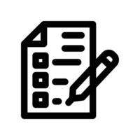 form icon. line icon for your website, mobile, presentation, and logo design. vector